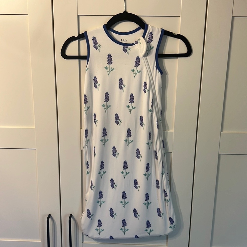 Kyte Baby bluebonnet sleep sack 0-6 months 0.5 tog